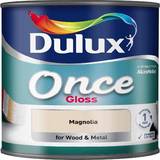 Dulux once gloss Dulux Once Gloss Wood Paint, Metal Paint Magnolia 0.75L