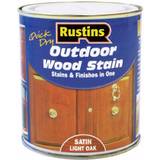 Rustins Woodstain Paint Rustins Quick Dry Outdoor Woodstain Black 0.25L