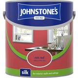 Johnstones Red Paint Johnstones Silk Ceiling Paint, Wall Paint Rich Red 2.5L
