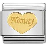 Nomination Composable Classic Link Nanny Heart Charm - Silver/Gold