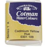 Yellow Water Colours Winsor & Newton Cotman Water Colours Yellow Half Pan