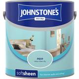 Johnstones Blue Paint Johnstones Soft Sheen Ceiling Paint, Wall Paint Aqua 2.5L