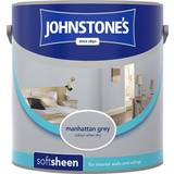 Johnstones Grey - Wall Paints Johnstones Soft Sheen Ceiling Paint, Wall Paint Manhattan Grey 2.5L