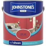 Johnstones Soft Sheen Ceiling Paint, Wall Paint Rich Red 2.5L