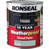 Ronseal 10 Year Weatherproof Wood Paint Wood Paint Blue 0.75L