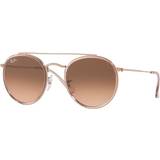 Copper Sunglasses Ray-Ban Round Double Bridge RB3647N 9069A5