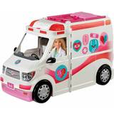 Sound Dolls & Doll Houses Barbie Emergency Vehicle Transforms Into Care Clinic