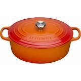 Other Pots Le Creuset Volcanic Signature Cast Iron Oval with lid 6.3 L