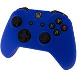 ZedLabz Controller Soft Silicone Rubber Skin Grip Cover with Ribbed Handle - Blue (Xbox One)