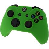 ZedLabz Xbox One Controller Soft Silicone Rubber Skin Grip Cover with Ribbed Handle - Green