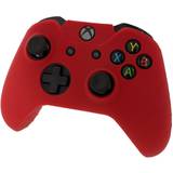 ZedLabz Xbox One Controller Soft Silicone Rubber Skin Grip Cover with Ribbed Handle - Red