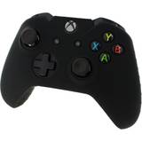 ZedLabz Xbox One Controller Soft Silicone Rubber Skin Grip Cover with Ribbed Handle - Black
