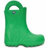 Unlined Wellingtons Children's Shoes Crocs Kid's Handle It Rain Boot - Grass Green