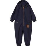 Breathable Material Shell Overalls Children's Clothing Mini Rodini Pico Baby Overall - Navy (1821011267)