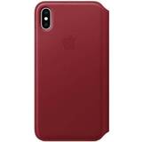 Apple Wallet Cases Apple Leather Folio (Product)Red Case for iPhone XS Max