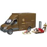 Bruder Mercedes Benz Sprinter UPS Delivery Van with Pallet Mover & Figure 02538
