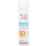 Non-Comedogenic - Sun Protection Face Garnier Ambre Solaire Sensitive Advanced Hydrating Face Sun Cream Mist SPF50 75ml