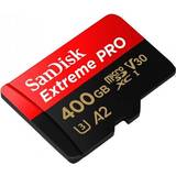 400 GB Memory Cards & USB Flash Drives SanDisk Extreme Pro microSDXC Class 10 UHS-I U3 V30 A2 170/90MB/s 400GB +Adapter