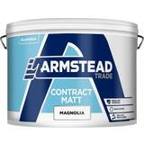 Armstead Trade Contract Matt Ceiling Paint, Wall Paint Magnolia 10L