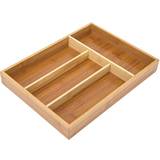 Wood Cutlery Trays Relaxdays compartments Cutlery Tray