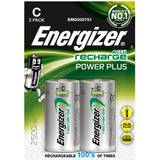 Batteries - C (LR14) Batteries & Chargers Energizer C Accu Power Plus 2500mAh Compatible 2-pack