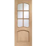 XL Joinery Riviera Raised Mouldings Interior Door Clear Glass (82.6x204cm)
