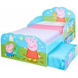 Multicoloured Childbeds Kid's Room Hello Home Peppa Pig Toddler Bed with Storage 27.6x55.1"