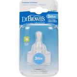 Baby Bottle Accessories Dr. Brown's Standard Bottle Teat Level 2 2-pack