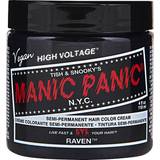 Black Semi-Permanent Hair Dyes Manic Panic Classic High Voltage Raven 118ml