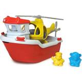 Toys Green Toys Rescue Boat with Helicopter