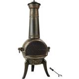 Iron Fire Pits & Fire Baskets tectake Fire Pit with Chimney