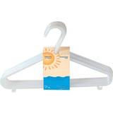 White Hooks & Hangers Kid's Room Bieco Plastic Clothes Hangers 32-pack