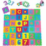 Foam Baby Toys Soft Alphabet & Number Puzzle Play Mat 86pcs