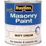 Beige Paint Rustins Quick Dry Masonry Concrete Paint Cream 0.25L