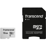16 GB Memory Cards Transcend 300S microSDHC Class 10 UHS-I U1 95/45MB/s 16GB +Adapter