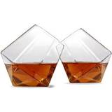Without Handles Whisky Glasses Thumbs Up Diamond Whisky Glass 30cl 2pcs