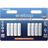 Batteries - White Batteries & Chargers Panasonic Eneloop AA Compatible 8-pack