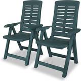 Plastic Patio Chairs vidaXL 43896 2-pack Reclining Chair