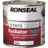 Ronseal Radiator Paints - Satin Ronseal One Coat Radiator Paint White 0.25L