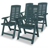 Plastic Patio Chairs vidaXL 275069 4-pack Reclining Chair