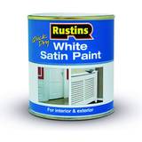 Rustins Metal Paint - White Rustins Quick Dry Metal Paint, Wood Paint White 0.5L