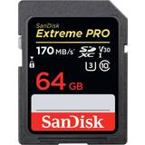 SDXC Memory Cards SanDisk Extreme Pro SDXC Class 10 UHS-I U3 V30 170/90MB/s 64GB