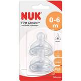 Nuk Baby Care Nuk First Choice+ Size 1 M Silicone Teat 0-6m 2-pack