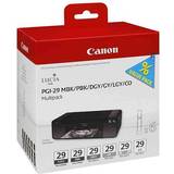 Canon PGI-29 MBK/PBK/DGY/GY/LGY/CO Multipack (Black,Multicolour)