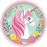 Amscan Plates Magical Unicorn Round 8-pack
