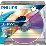 -RW - CD Optical Storage Philips CD-RW 700MB 12x Jewelcase 5-Pack (CW7D2CC05/00)