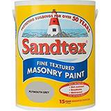 Sandtex masonry paint Sandtex Fine Textured Masonry Concrete Paint Plymouth Grey 5L