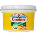 Sandtex Ultra Smooth Masonry Concrete Paint Brilliant White 10L