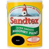 Concrete Paint Sandtex Ultra Smooth Masonry Concrete Paint Black 5L
