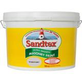 Concrete Paint Sandtex Ultra Smooth Masonry Concrete Paint Cornish Cream 10L